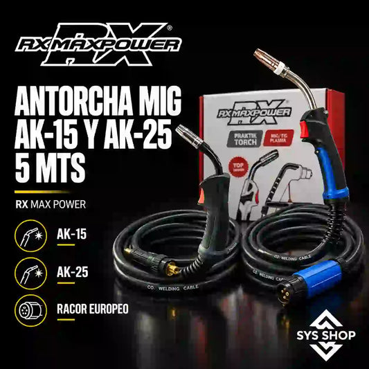ANTORCHA MIG 5 MTS AK-15 Y AK-25