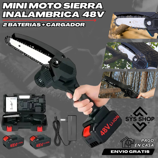 MINI MOTOSIERRA INALAMBRICA 48v
