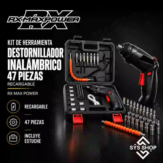 DESTORNILLADOR INALAMBRICO 47 PCS