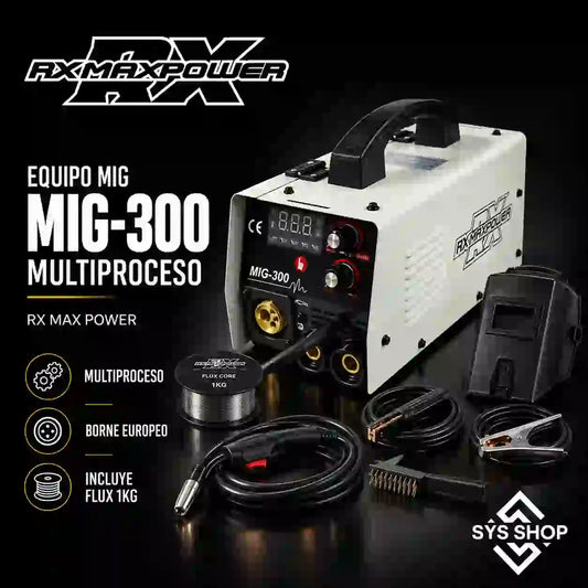 EQUIPO MIG-300 MULTIPROCESO RX MAX POWER