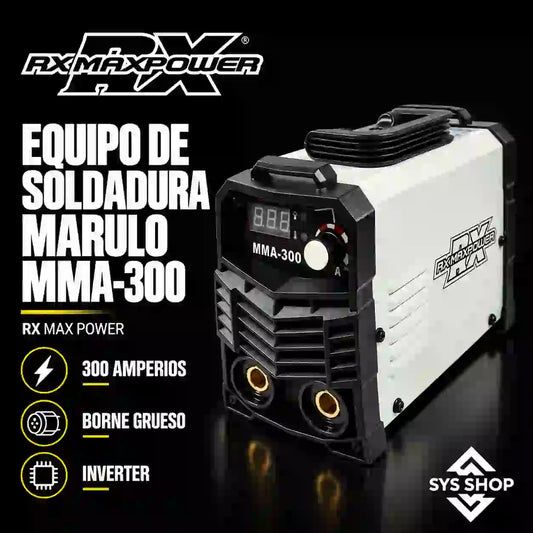 EQUIPO DE SOLDADURA MARULO MMA-300 RX MAX POWER (Borne grueso)