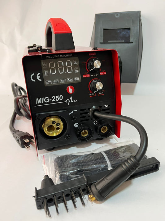 EQUIPO MULTIPROCESOS MIG-250 1 KG+ ACCESORIOS RX MAX POWER