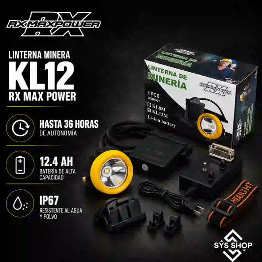 LINTERNA MINERA KL12 RX MAX POWER